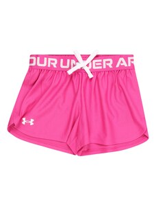 UNDER ARMOUR Спортен панталон 'Play Up Solid' розово / бяло