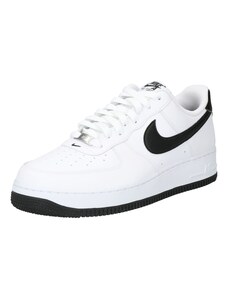 Nike Sportswear Ниски маратонки 'AIR FORCE 1 '07' черно / бяло