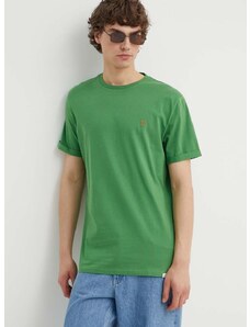 Памучна тениска Les Deux в зелено с изчистен дизайн