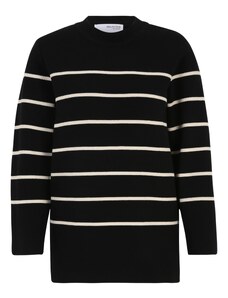 Selected Femme Tall Пуловер черно / бяло