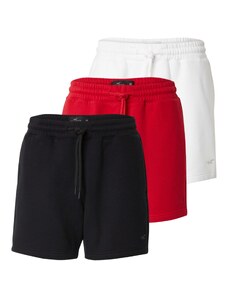 HOLLISTER Панталон червено / черно / бяло