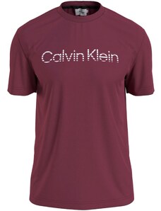 Calvin Klein Тениска 'DEGRADE' бордо / бяло