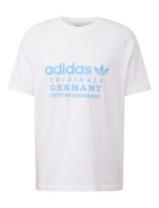 ADIDAS ORIGINALS Тениска кремаво / светлосиньо / бяло
