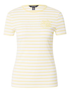 Lauren Ralph Lauren Тениска 'ALLI' жълто / бяло