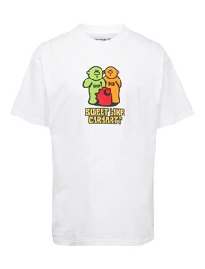 Carhartt WIP Тениска 'Gummy' светлозелено / светлооранжево / червено / бяло