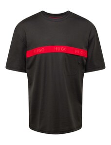 HUGO Тениска 'Dechilo' червено / черно