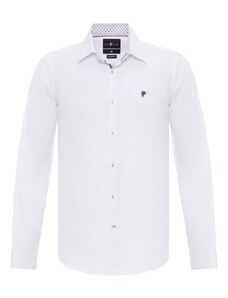DENIM CULTURE Риза 'RUBEN' бяло