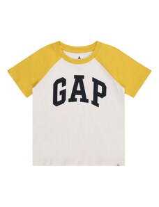 GAP Тениска жълто / черно / бяло