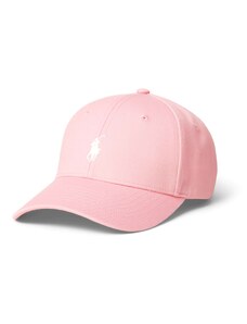 Polo Ralph Lauren Шапка с козирка 'PLAYER' розово / бяло