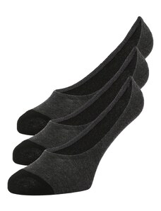 Abercrombie & Fitch Дамски чорапи тип терлици 'JAN4' черно / черен меланж
