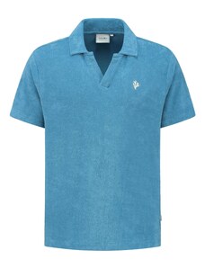 Shiwi Тениска 'NICO' лазурно синьо / бяло