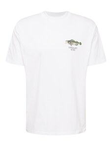 Carhartt WIP Тениска 'Fish' светлосиньо / каки / оранжево / бяло