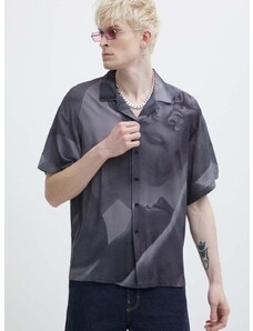 Риза Vertere Berlin мъжка в сиво със свободна кройка VER SH13