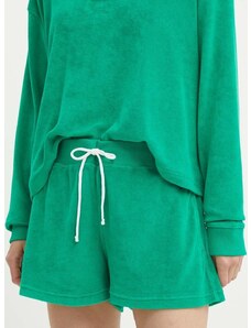Къс панталон Polo Ralph Lauren в зелено с изчистен дизайн с висока талия 211936222
