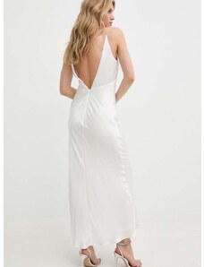 Сватбена рокля Bardot CAPRI в бяло дълга разкроена 58316DB
