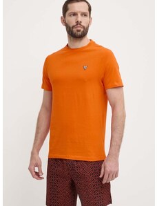 Памучна пижама Guess в оранжево с десен U4GX03 KBZG0