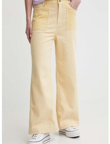 Джинсов панталон Billabong Since 73 в жълто със стандартна кройка, с висока талия UBJNP00183
