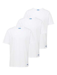 HUGO Тениска 'Naolo' синьо / бяло