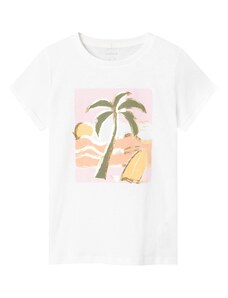 NAME IT Тениска 'HYNKA' златистожълто / маслина / пастелно розово / бяло