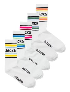 JACK & JONES Къси чорапи 'GAVIN' синьо / жълто / тъмнозелено / оранжево / розово / бяло
