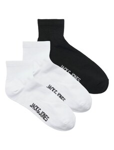 JACK & JONES Къси чорапи 'LEON' черно / бяло
