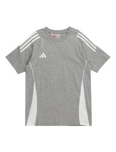 ADIDAS PERFORMANCE Функционална тениска 'TIRO24' сиво / бяло