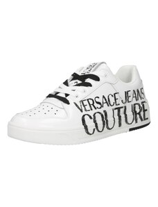 Versace Jeans Couture Ниски маратонки 'STARLIGHT' черно / бяло
