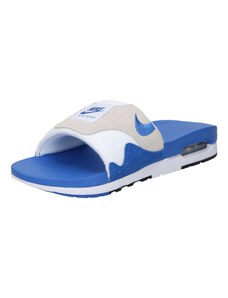Nike Sportswear Чехли 'AIR MAX 1' бежово / кралско синьо / бяло