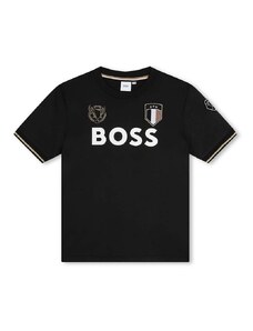 Детска тениска BOSS в черно с принт J50659
