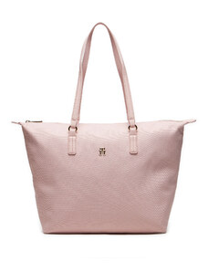 Дамска чанта Tommy Hilfiger Poppy Canvas Tote AW0AW15983 Whimsy Pink TJQ