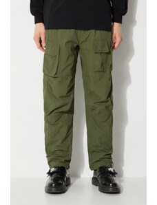 Панталон Maharishi Veg Dyed Cargo Track Pants Japanese в зелено със стандартна кройка 5040.OLIVE