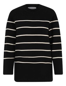 Selected Femme Petite Пуловер черно / бяло