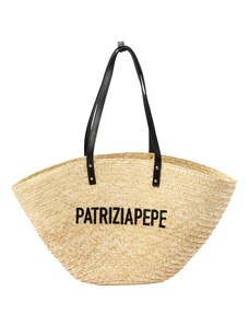 PATRIZIA PEPE "Чанта тип ""Shopper""" цвят "пясък" / черно