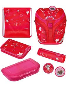 Ученически комплект с чанта-раница на Herlitz модел SoftLight Plus - Stars&Stripes