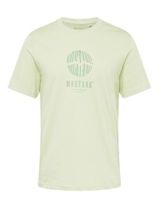 MUSTANG Тениска 'Austin' лайм / пастелно зелено