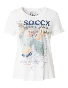 Soccx Тениска пъстро / бял памук