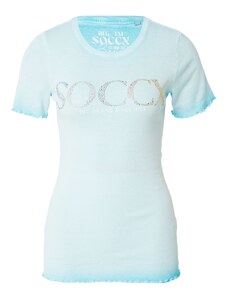 Soccx Тениска циан / пастелно синьо