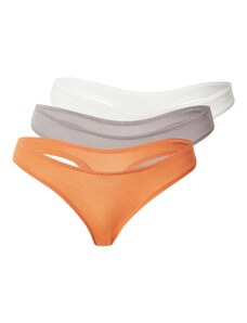 Calvin Klein Underwear Стринг сиво / оранжево / бяло
