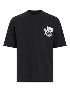 AllSaints Тениска 'ORLANDO' черно / бяло
