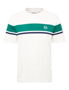 Sergio Tacchini Тениска 'DAMARINDO' нейви синьо / смарагдово зелено / бяло