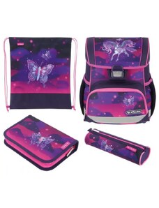 Ученически комплект с чанта-раница Loop Plus, заредена, Magic Unicorn - Herlitz