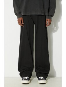 Памучен панталон 1017 ALYX 9SM Lightweight Cotton Buckle Pant в черно със стандартна кройка AAUPA0383FA01
