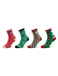 Комплект 4 чифта дълги чорапи дамски Vero Moda 10274060 Jelly Bean 4304840