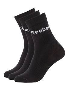 REEBOK 3-Packs Active Core Mid Crew Socks Black