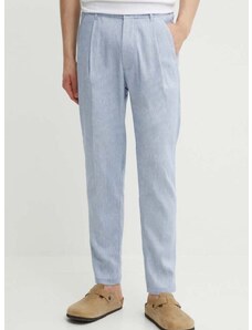 Ленен панталон Drykorn CHASY в синьо със стандартна кройка 126014 40393