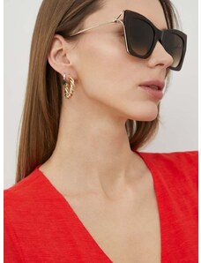 Слънчеви очила Alexander McQueen в златисто