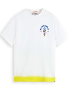 SCOTCH & SODA T-Shirt Front Back Artwork 175634 SC0006 white