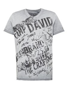 CAMP DAVID Тениска сиво / черно