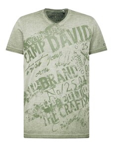 CAMP DAVID Тениска зелено / маслина / тръстиково зелено