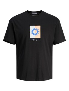 JACK & JONES Тениска 'MARBELLA' бежово / синьо / черно / бяло